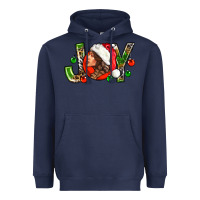 Navy Joy with woman Heavyweight Hoodie - NancyCooperArtShop