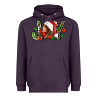 Plum Joy with woman Heavyweight Hoodie - NancyCooperArtShop