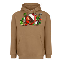 Toasted Coconut Joy with woman Heavyweight Hoodie - NancyCooperArtShop