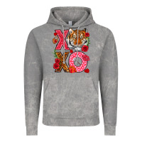 Cloud Rock xoxo with tiger Vintage Hoodie - NancyCooperArtShop