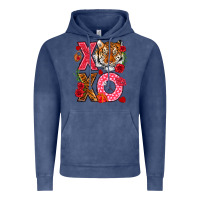 Xoxo With Tiger Vintage Hoodie | Teevron