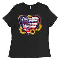 Black American heart southern soul Ladies Tee - CowGirlArtShop