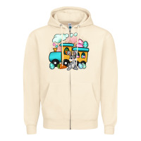 Sandshell easter train Zipper Hoodie - Artiststas