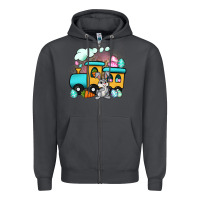 Smoke easter train Zipper Hoodie - Artiststas
