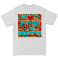 Dove Grey teacher life seamless pattern Premium Tee - HRA Design Shop