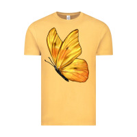 Vintage Mustard Flying Cloudless Sulphur Butterfly Vintage Tee - LillyAllenDesigns