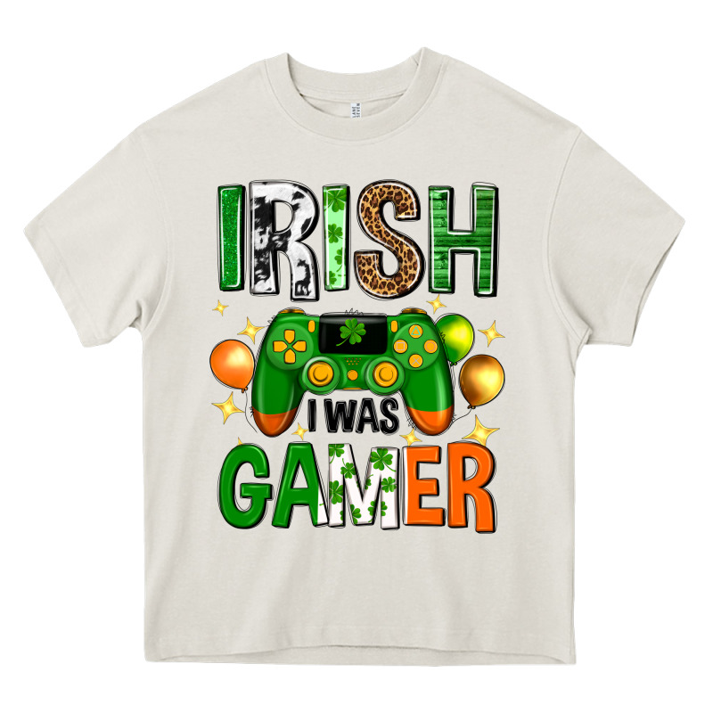Irish I Was Gamer St. Patricks Day Heavy Core Tee by Neo Western | Teevron
