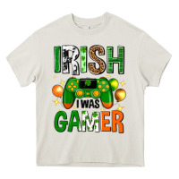 Cream irish i was gamer st. patricks day Heavy Core Tee - Neo Western