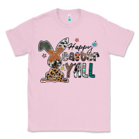 Bubblegum Pink Happy Easter Y'all Classic Tee - CowhideDigitalArt