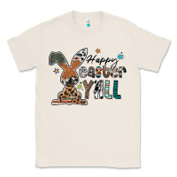 Natural Happy Easter Y'all Classic Tee - CowhideDigitalArt