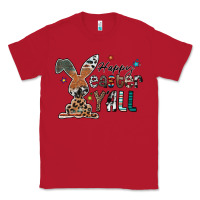 Red Happy Easter Y'all Classic Tee - CowhideDigitalArt