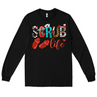 Black scrub life Long Sleeve Tee - NancyCooperArtShop
