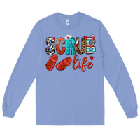 Colony Blue scrub life Long Sleeve Tee - NancyCooperArtShop