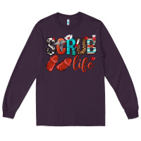 Plum scrub life Long Sleeve Tee - NancyCooperArtShop