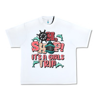 White oh ship it's a girls trip Urban Heavy Tee - MaliasSmallBusiness