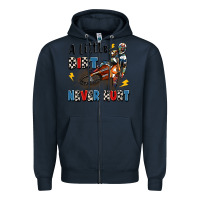 Navy a little dirt never hurt Zipper Hoodie - Artiststas