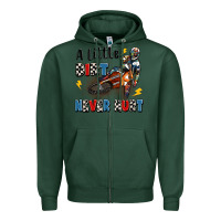 Sports Green a little dirt never hurt Zipper Hoodie - Artiststas