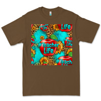 Cacao teacher apple seamless pattern Premium Tee - HRA Design Shop