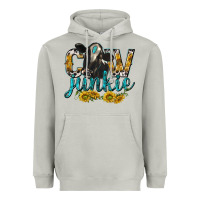 Moon Dust Cow Junkie with Cow Heavyweight Hoodie - texasbilliewilder