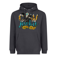Smoke Cow Junkie with Cow Heavyweight Hoodie - texasbilliewilder