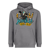 Storm Cow Junkie with Cow Heavyweight Hoodie - texasbilliewilder