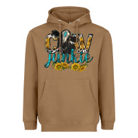 Toasted Coconut Cow Junkie with Cow Heavyweight Hoodie - texasbilliewilder