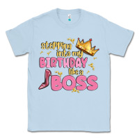 Dusty Blue birthday boss Classic Tee - MaliasSmallBusiness