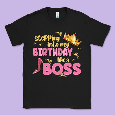 Birthday Boss Classic Tee Designed By Maliassmallbusiness