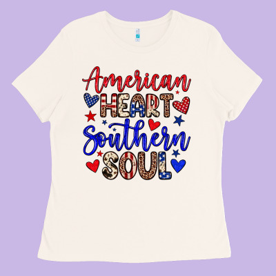 American Heart Southern Soul Ladies Tee Designed By Neo Western