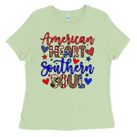 Matcha American heart southern soul Ladies Tee - Neo Western
