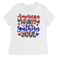 White American heart southern soul Ladies Tee - Neo Western