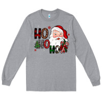 Heather Grey ho ho ho Long Sleeve Tee - JahusDesignShop