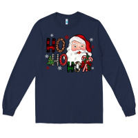 Navy ho ho ho Long Sleeve Tee - JahusDesignShop