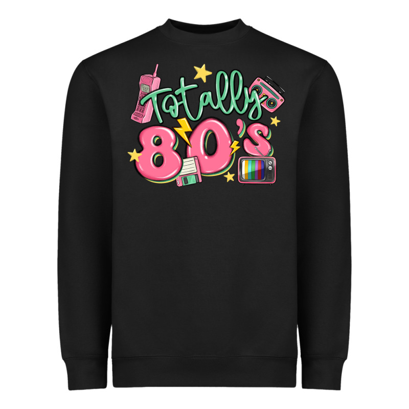Totally 80s Retro Vintage Heavyweight Sweatshirt by MaliasSmallBusiness | Teevron