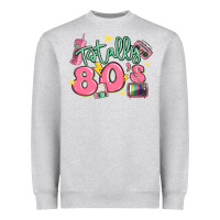 Heather Grey totally 80s retro vintage Heavyweight Sweatshirt - MaliasSmallBusiness