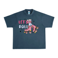Midnight Navy let's roll Urban Heavy Tee - MaliasSmallBusiness