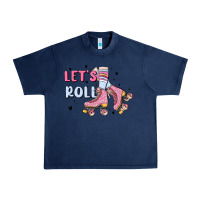 Navy let's roll Urban Heavy Tee - MaliasSmallBusiness
