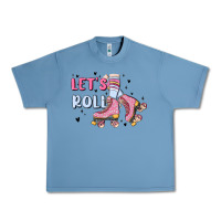 Pebble Blue let's roll Urban Heavy Tee - MaliasSmallBusiness