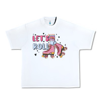 White let's roll Urban Heavy Tee - MaliasSmallBusiness
