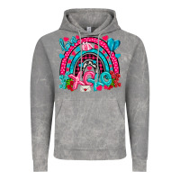 Cloud Rock xo xo rainbow valentine Vintage Hoodie - NancyCooperArtShop
