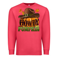 Cardinal Howdy pumpkin Premium Sweatshirt - NancyCooperArtShop