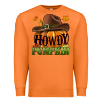 Carrot Howdy pumpkin Premium Sweatshirt - NancyCooperArtShop