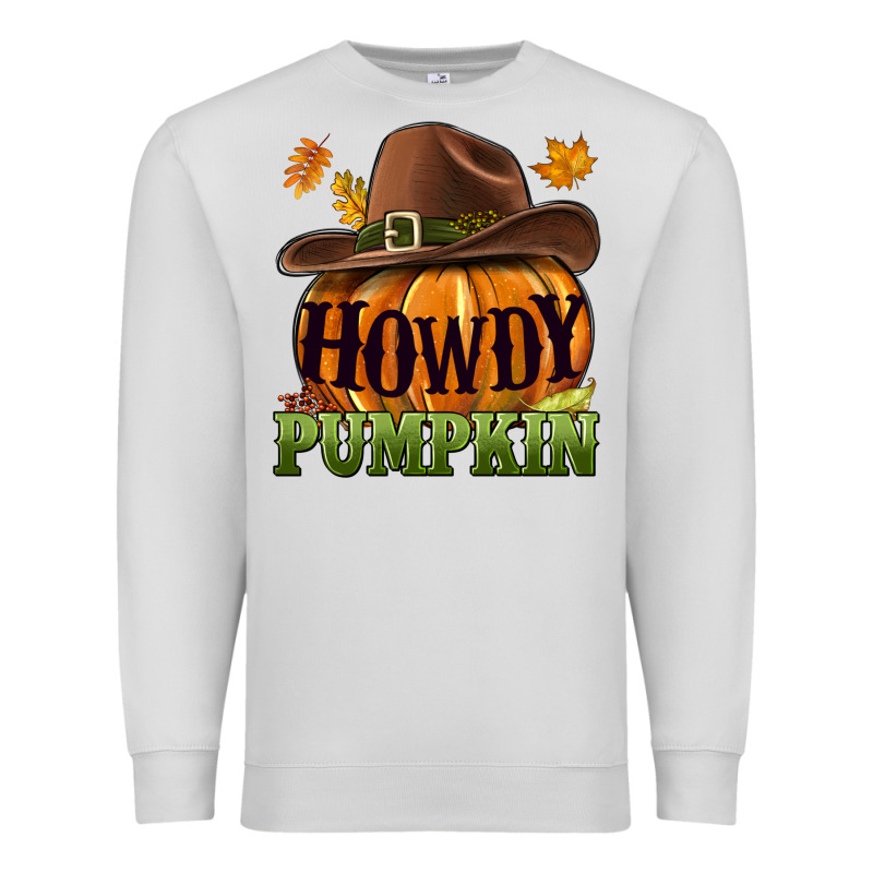 Howdy Pumpkin Premium Sweatshirt by NancyCooperArtShop | Teevron