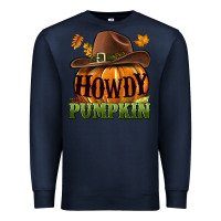Navy Howdy pumpkin Premium Sweatshirt - NancyCooperArtShop