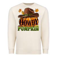 Sandshell Howdy pumpkin Premium Sweatshirt - NancyCooperArtShop