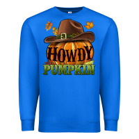 True Royal Howdy pumpkin Premium Sweatshirt - NancyCooperArtShop