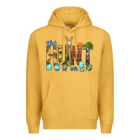 Mustard The hunt is on with eggs Easter Day Premium Hoodie - HowdyJamesFarm