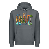 Rock The hunt is on with eggs Easter Day Premium Hoodie - HowdyJamesFarm