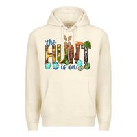 Sandshell The hunt is on with eggs Easter Day Premium Hoodie - HowdyJamesFarm