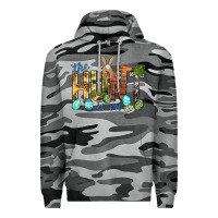 Slate Camo The hunt is on with eggs Easter Day Premium Hoodie - HowdyJamesFarm